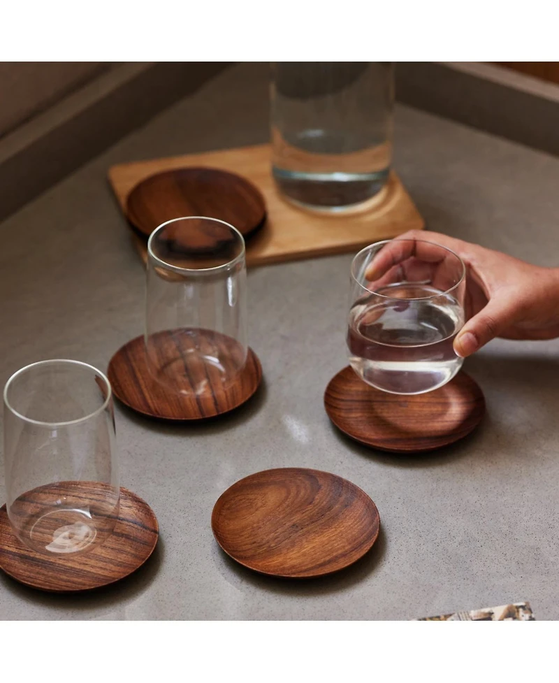 Fleck, Tall Cremini Tumbler - Set of 4