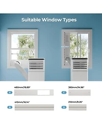 Cowsar 8,000 Btu Portable Ac, 3-in-1, Timer, Sleep, Remote