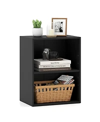 Sugift Two Cube Floor Standing Bookcase with Adjustable Shelf Positions