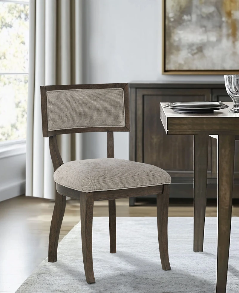 Madison Park Signature Marie Upholstered Split-Back Dining Chairs, Set of 2