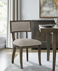 Madison Park Signature Marie Upholstered Split-Back Dining Chairs, Set of 2