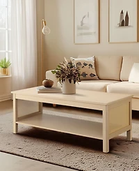 510 Design Ashlyn 41.5" Wood 2-Tier Coffee Table