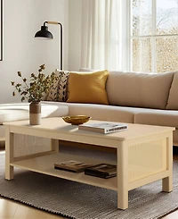 510 Design Ashlyn 41.5" Wood 2-Tier Coffee Table