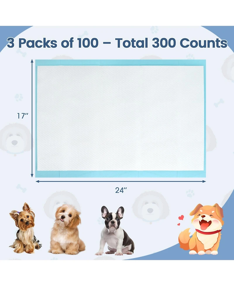Cozito Puppy 300 Count 6 Layer Leak Proof