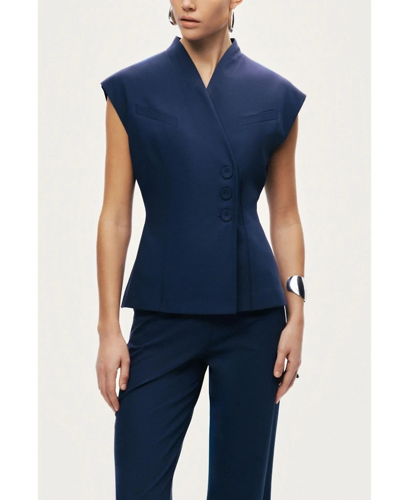 Nocturne Women's Tailored Sleeveless Vest