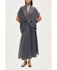 Nocturne Women's Draped Wrap Blouse