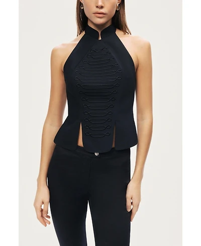 Nocturne Women's Halter Neck Structured Top