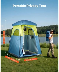 Gouun Single-Room Camping Shower Tent with 5-Gallon Shower Bag
