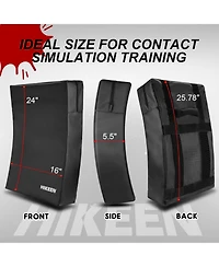 Hikeen Kick Shield Muay Thai Pads, Denser Softer Foam Kick Boxing Pads for Mma Martial Arts, Karate, Taekwondo, Punching, Foot, Knee and Elbow Target