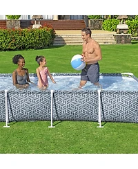 Bestway 12' x 6'7" x 26" Steel Pro Above Ground Swimming Pool Set