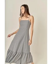 English Factory Women's Gingham Maxi Dress