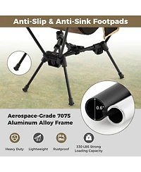 Gouun Ultralight Portable Moon Camping Chair with Compact Carry Bag