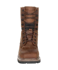 Rocky Men's Square Toe Logger Waterproof Work Boot