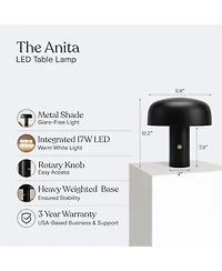 Brightech Anita Dimmable Led Task Table Lamp with Metal Shade