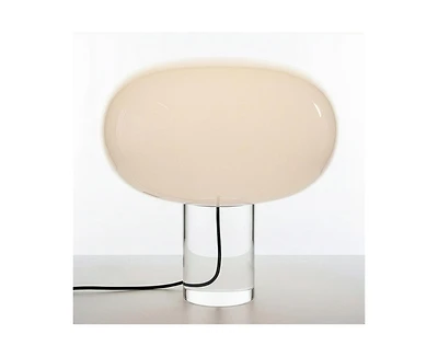 Brightech Callisto Oval Frosted Glass Modern Led Table Lamp