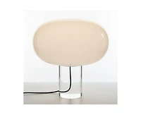 Brightech Callisto Oval Frosted Glass Modern Led Table Lamp