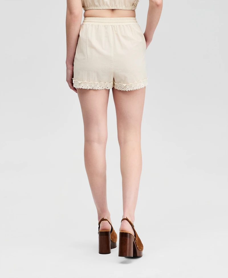 And Now This Women's Floral Embroidered Shorts, Macy's Exclusive