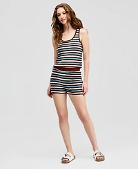 And Now This Women's Crochet Striped Tank Top, Macy's Exclusive