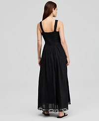 And Now This Women's Cotton Square-Neck Maxi Dress, Macy's Exclusive