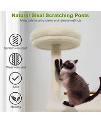 Cozito Cat Tree 48 in Multi-Level with Large Condo and Perch