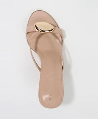 Berness Women's Royalty Kitten Heel Thong Sandal