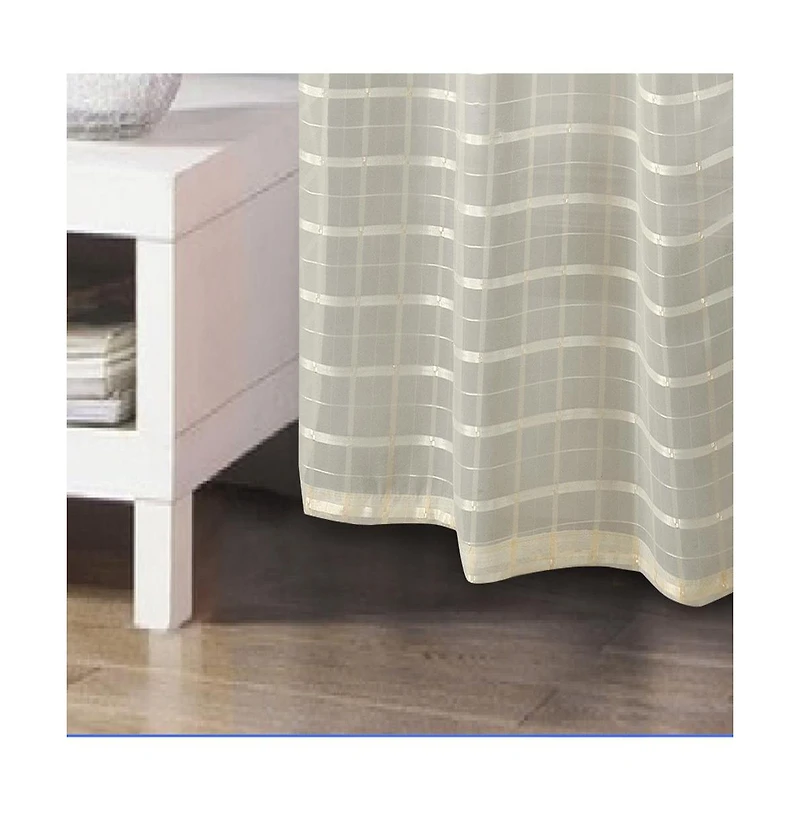 Rt Designers Collection Wanda Box Voile Light Filtering One Grommet Curtain Panel 54" x 90"