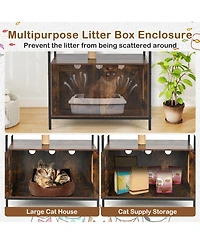 Cozito Cat Tower Industrial with Litter Box Enclosure and Condo
