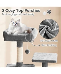 Cozito Cat Tree 66 in with 2 Condos and Sisal Scratching Posts