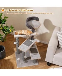 Cozito Cat Tree 93 cm with Sisal and Jute Scratching Posts