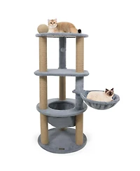Cozito Cat Tower 47 inch with Cat Nest and Scratching Posts