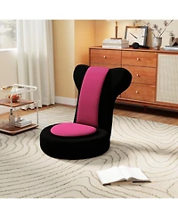 Sugift Floor Comfy Gaming Leisure Chair with Adjustable Headrest and Backrest