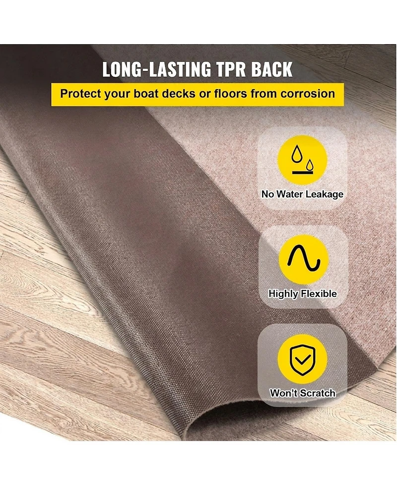 Sugift Boat Carpet 6ft x 13.1ft, Waterproof, Marine Grade with Anti-Slip Backing
