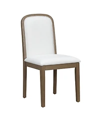 Streamdale Furniture Vintage Espresso Upholstered Dining Chair Set - 4 Chairs