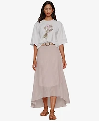 Sanctuary Women's Belle Artist Crewneck Oversized Cotton T-Shirt