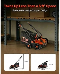 Sugift 2-in-1 Electric Dethatcher and Scarifier, 13-Inch, 13 Amp Corded Lawn Tool