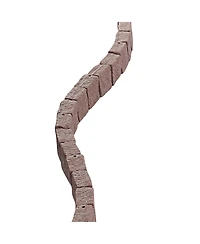 Sugift Faux Stone Landscape Edging, 46.8 x 3.9 in, Flexible Brick-Sized Lawn Edging