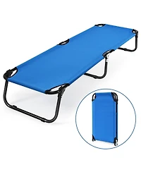 Sugift Folding Camping Bed Outdoor Portable Military Cot Sleeping Hiking