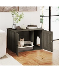 Cozito Hidden Cat Litter Box Enclosure 31.5 in with Divider