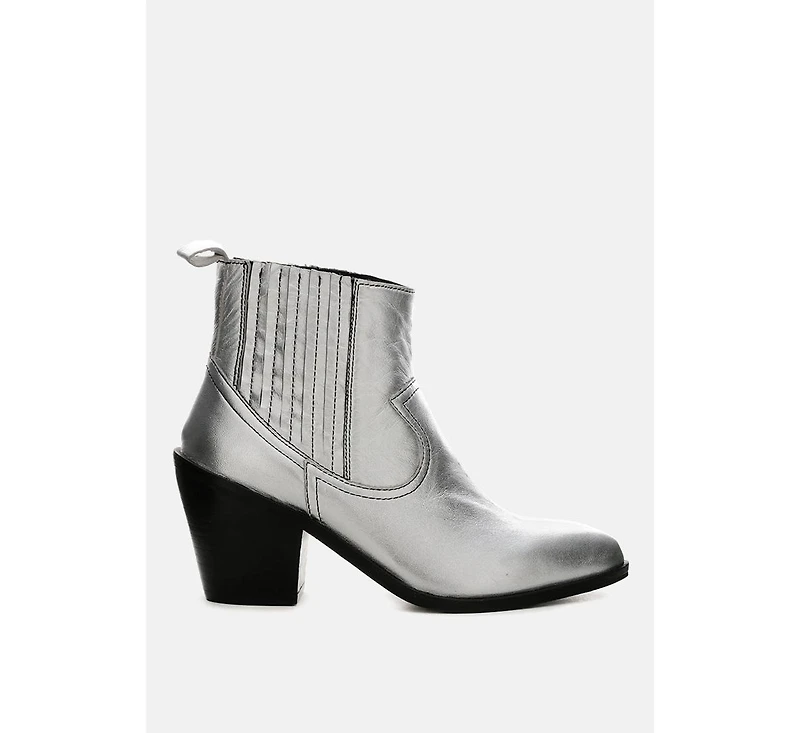 Rag & Co Women's Rayna Metallic Leather Boots