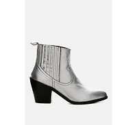 Rag & Co Women's Rayna Metallic Leather Boots