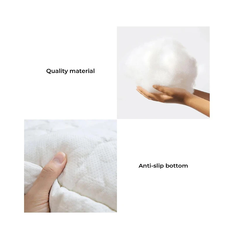 FunnyFuzzy Cream Square Plaid Cozy Dog Mat Furniture Protector Cover