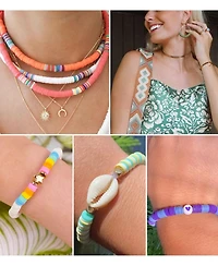 Gnuadz Clay Beads Bracelet Making Kit Letter Charms Friendship Crafts Gifts Ages 8-12