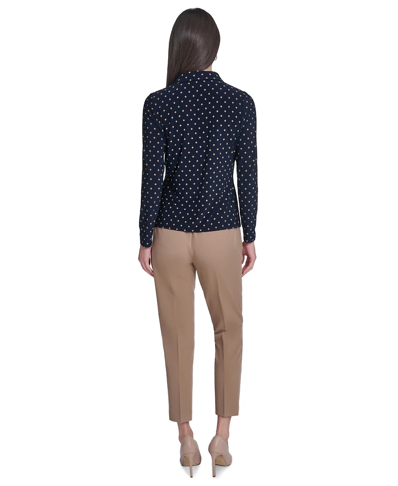 Tommy Hilfiger Women's Long-Sleeve Button Up Top