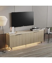 logicfox Modern Scandinavian Storage Sideboard Buffet File Cabinet , 68 inch