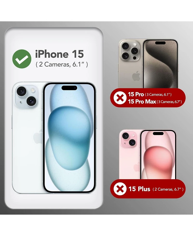 Gonez Magnetic for iPhone 15 Case Anti-Scratch Microfiber Lining Shockproof Protective Silicone Phone Cover