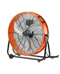Mecale 24 Inch Industrial Drum Fan 8600 Cfm with Timer Heavy Duty