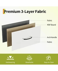 gaomon Bedroom or Living Room 12 Drawer Dresser Tv Stand, Fabric Storage Organizer with Open Shelves.