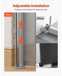 Cozito Retractable Baby Gate 34 in Tall Extends to in Mesh