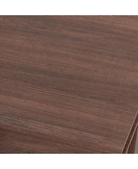 gaomon Walnut Coffee Table with Drawer, 47.2" Center Table with Storage Shelf, Rustic Coffee Tables Long Living Room Furniture