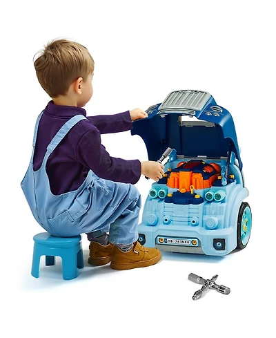 Mecale 60 Piece Kids Engine Toy with Lights and Sounds, Ages 3+